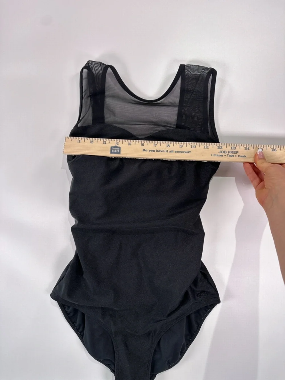 Albion Black Stretch Nylon Blend Bodysuit - Picture 9 of 9